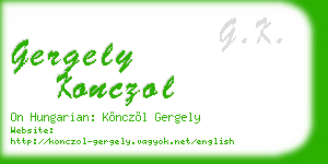 gergely konczol business card